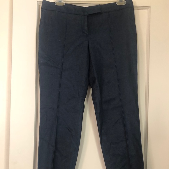 Barbara Bui Navy Cotton Blend Pants Sz: 6 - Picture 2 of 5